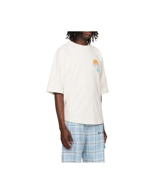Palm Angels White I Love Pa Oversize T-Shirt for men