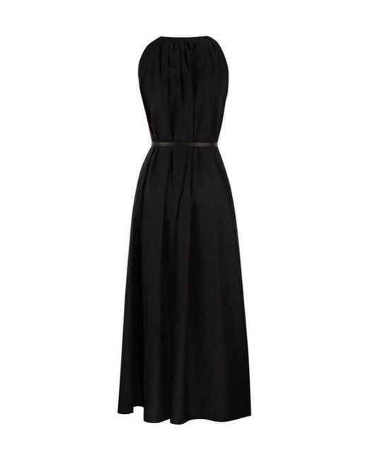 Max Mara Black Studio Zuppa Halterneck Maxi Dress