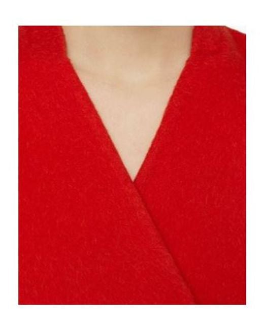 Jil Sander Red Wool-Blend Jacket