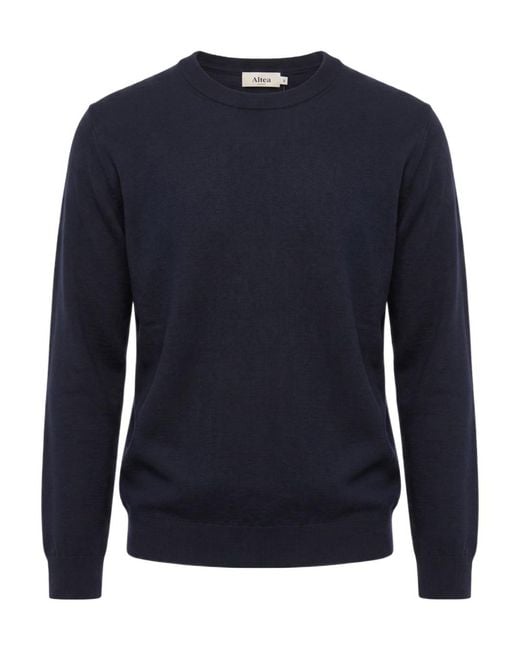Altea Blue Long-Sleeved Sweater for men
