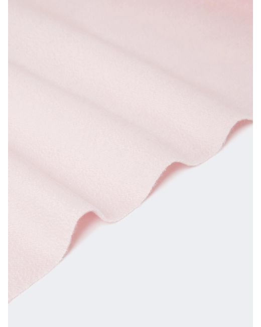 Max Mara Pink Baci Fringed Scarf