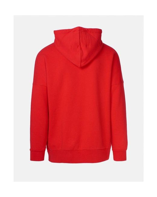 Palm Angels Red Logo Printed Sweater for men