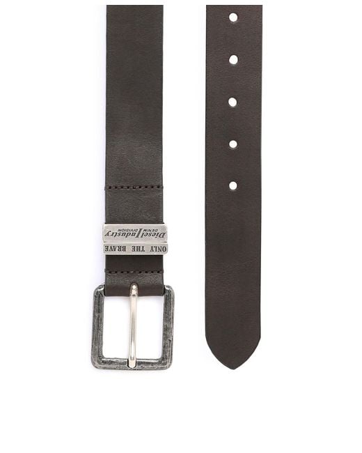 DIESEL White B-Guarantee-A Belt for men