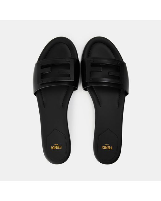 Prada Black Simple And Comfortable Flat Slippers