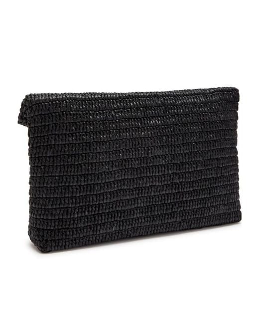 Saint Laurent Black Envelope Suede Pouch