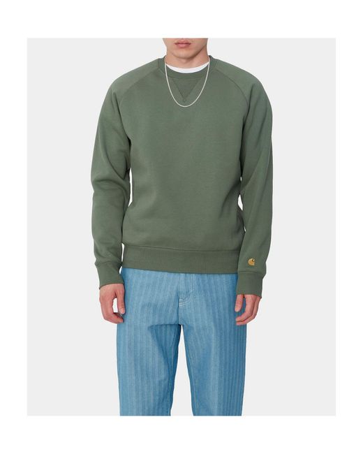 Carhartt Green Round-Neck Sweater for men