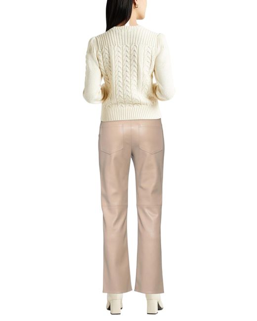 Max Mara Natural Solid-Color Bootcut Pants
