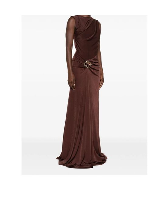Rebecca Vallance Brown Sleeveless Dress