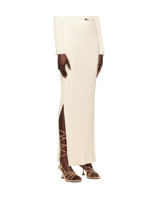 Dion Lee White Gradient Cropped Ribbed-Knit Shirt