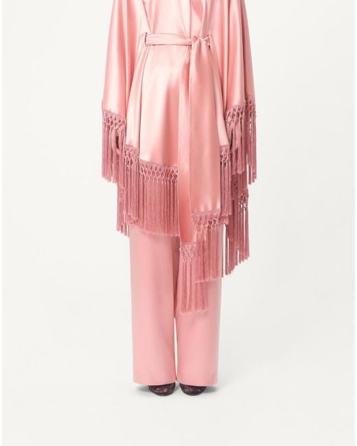 Valentino Pink Double Duchesse Trousers