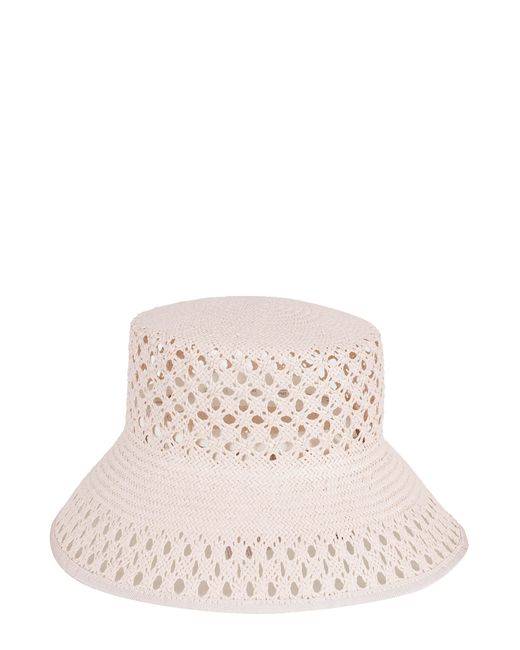 Max Mara Pink Perforated Hat