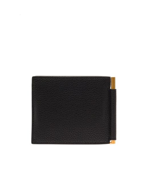 Tom Ford Black T Line Money Clip Wallet for men