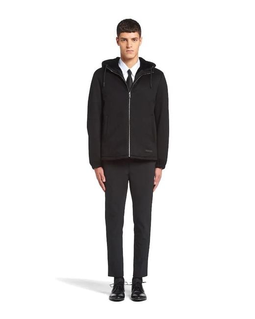 Prada Black Cashmere Blouson Jacket for men