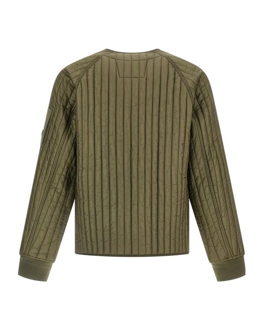 C P Company Green Ribbed Primaloft Jacket for men