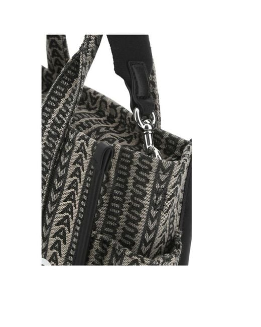 Marc Jacobs Black The Monogram Zipped Small Tote Bag