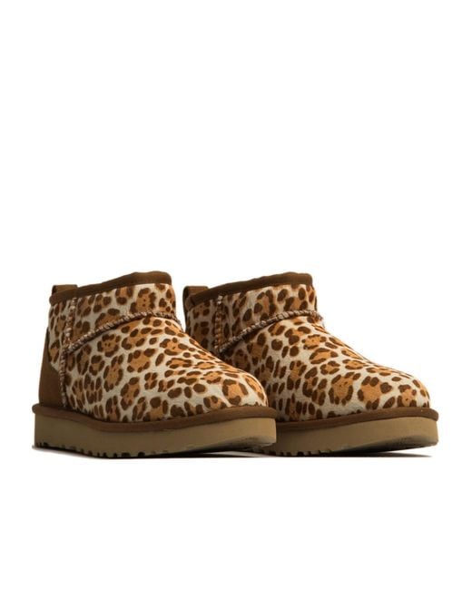 Ugg Brown Classic Ultra Mini Plains Boots