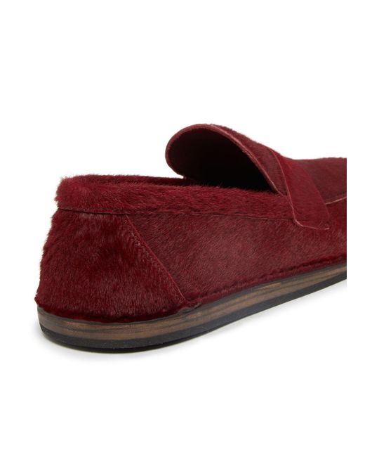 The Row Red Cary Loafer Shoes