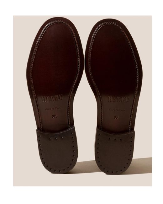 Hereu Brown Alber Patent Loafers