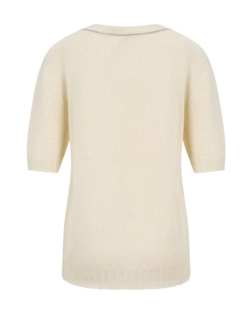 Fabiana Filippi Natural Crew Neck Sweater