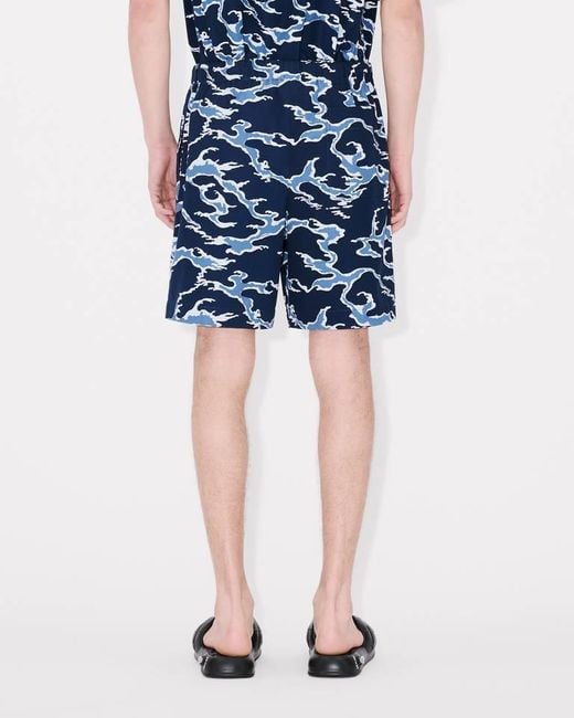 KENZO Blue Ocean Camo' Elasticated Short for men