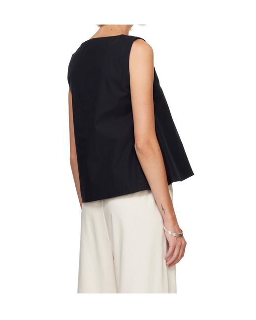 Baserange Black Sleeveless Top