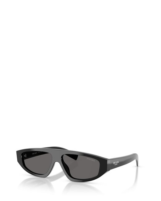 Prada White Eyewear Irregular Frame Sunglasses for men