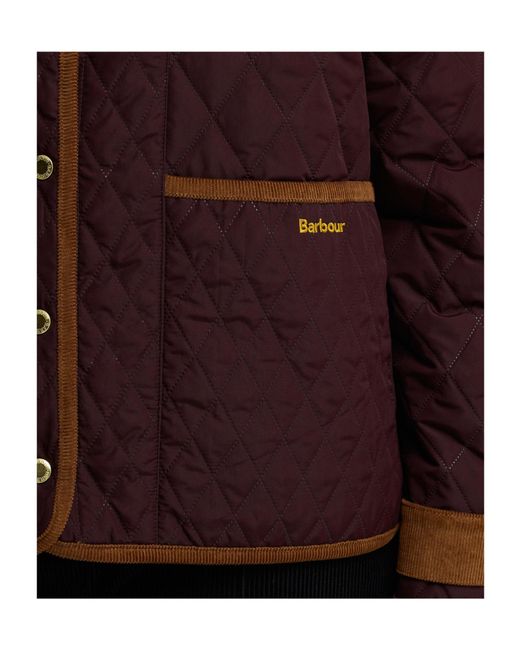 Barbour Purple Long-Sleeved Padded Jacket