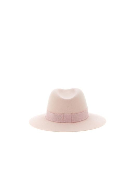 Maison Michel Pink Henrietta Felt Hat