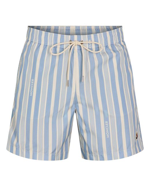 Moncler Blue Simple Swim Trunks for men