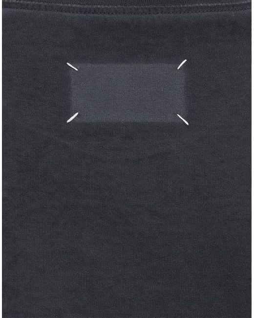 Maison Margiela Blue Four-Stitch Oversized T-Shirt for men