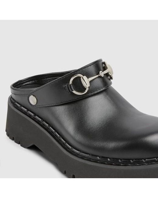 Gucci Black Horsebit Mules