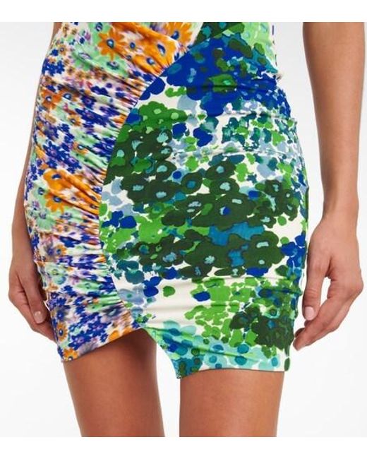 Stella McCartney Blue Maeve Printed Minidress