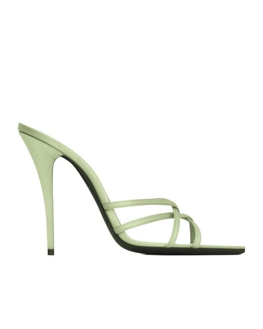 Saint Laurent Metallic Pastel Strap Sandals