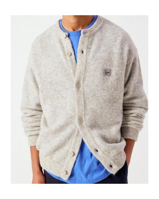 American Vintage Gray Long-Sleeve Cardigan for men