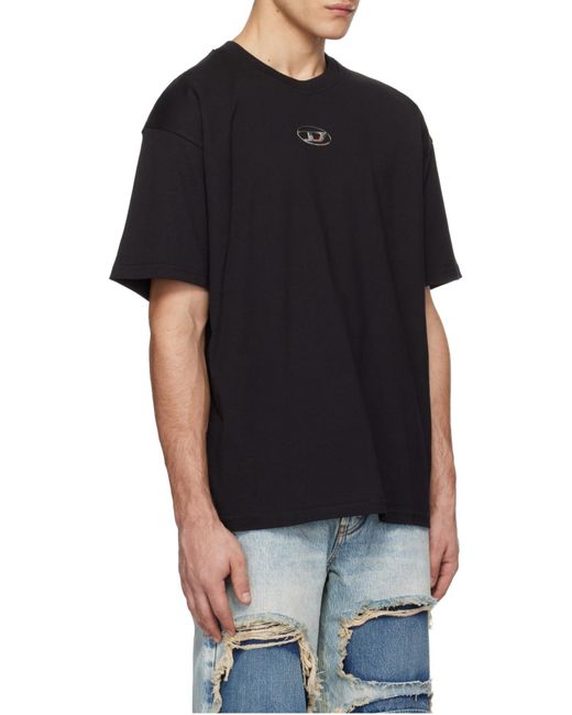 DIESEL Black T-Boxt-S5 Logo Plaque T-Shirt for men
