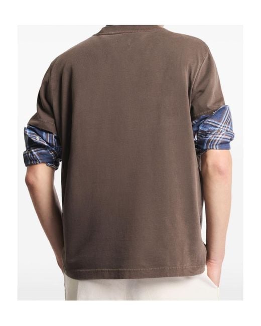 Fay Brown Archive Crew-Neck T-Shirt for men