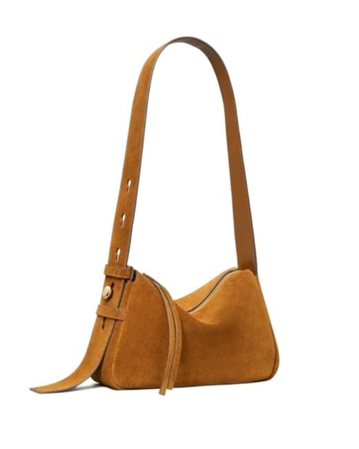 Tory Burch Brown Romy Suede Shoulder Bag