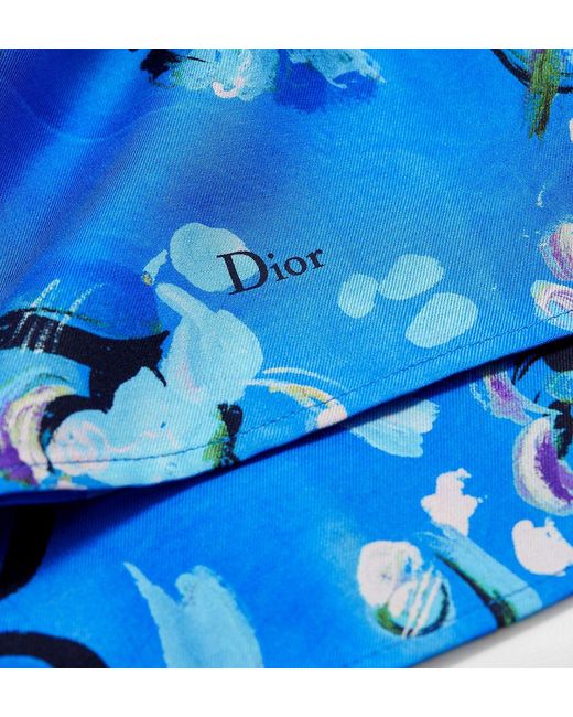 Dior Blue Iviera Shorts for men
