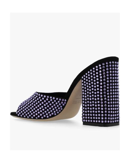 Paris Texas Blue Open-Toed High-Heeled Sandals