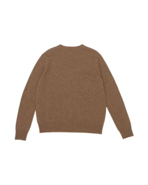 Max Mara Brown Viglio Crewneck Long-Sleeved Jumper