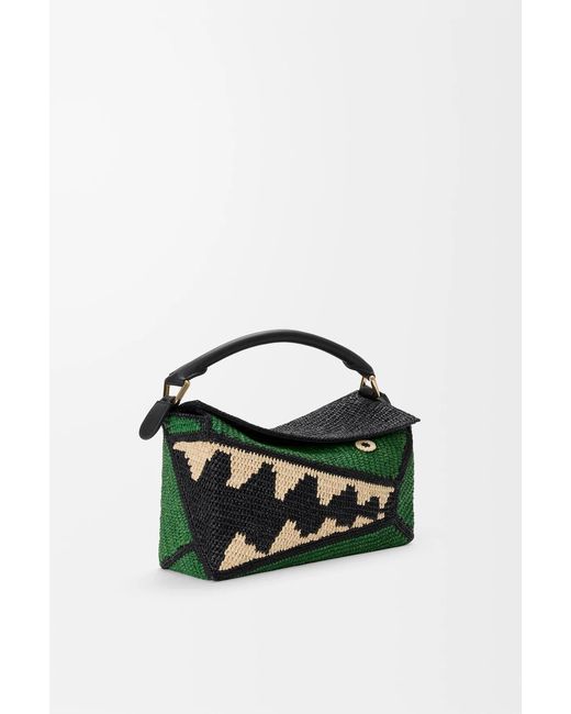 Loewe Green Small Puzzle Edge Shoulder Bag