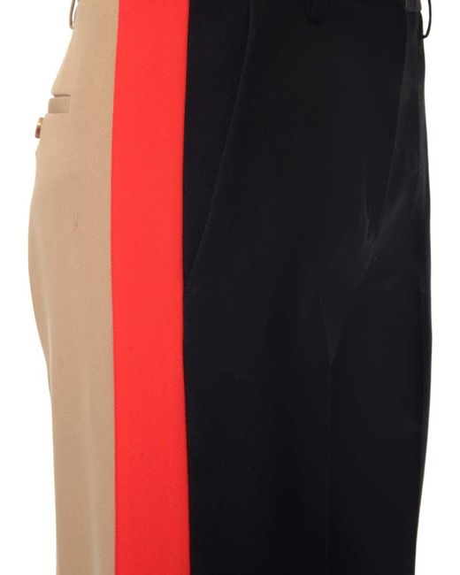 Burberry Blue Panelled Tailed Trousers