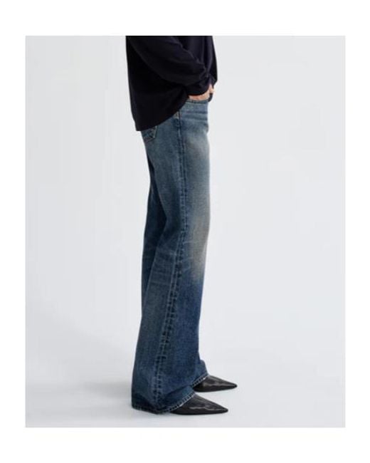 Agolde Blue Low-Rise Jeans