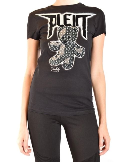 Philipp Plein Black Teddy Logo T-Shirt