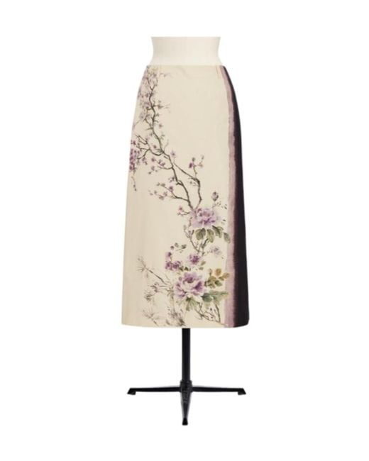 Dior Natural Mid-Length Straight Skirt