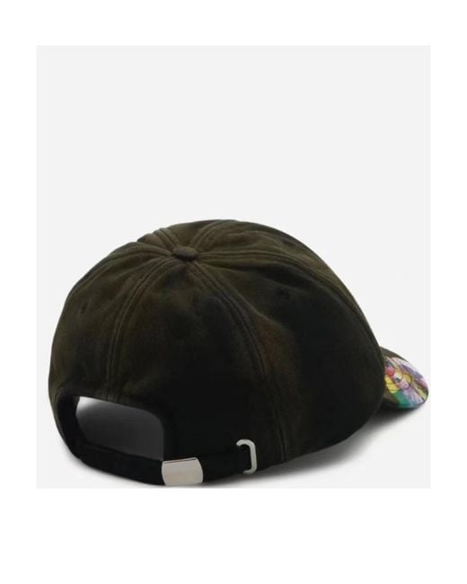 Lanvin Black Embroidered-Logo Baseball Cap for men