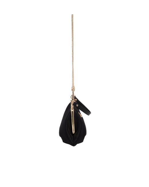 Vivienne Westwood Black Granny Frame Cluth Bag