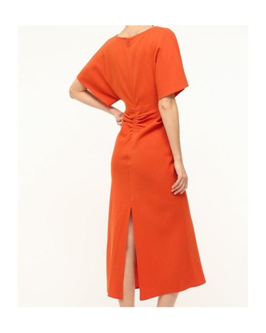 Staud Orange Amelie Dress