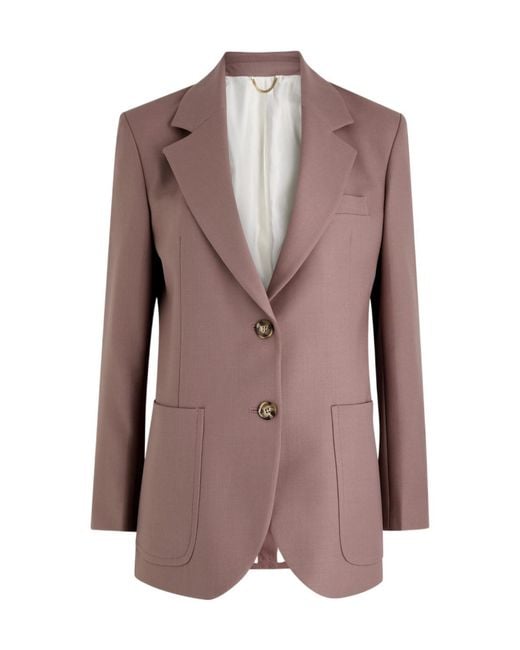 Victoria Beckham Brown Twill Blazer