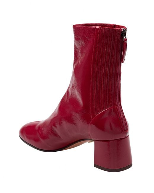 Aquazzura Red Honore Bootie